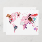 Carte du monde Pastel Comestics (Devant / Derrière)