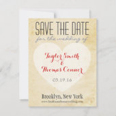 Carte du monde personnalisable Enregistrer la date (Dos)