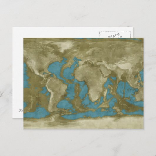 Carte du monde séché (Devant / Derrière)