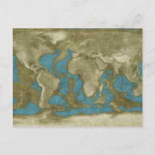 Carte du monde séché