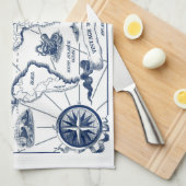 Carte du monde Serviette de cuisine (Quart Plié)