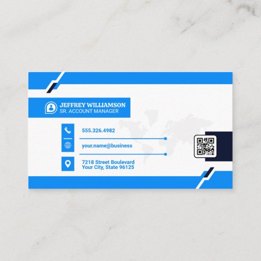 Carte du monde | Société | Carte de visite de code (Dos)