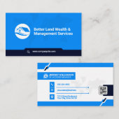 Carte du monde | Société | Carte de visite de code (Devant / Derrière)