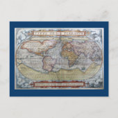 Carte du monde Typus Orbis Terrarum Ortelius 1572 (Devant)