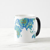 Carte du monde victorien moderne | Mug World Trave (Devant droit)
