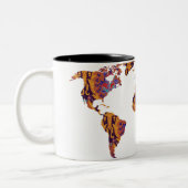Carte du monde victorien moderne | Mug World Trave (Gauche)