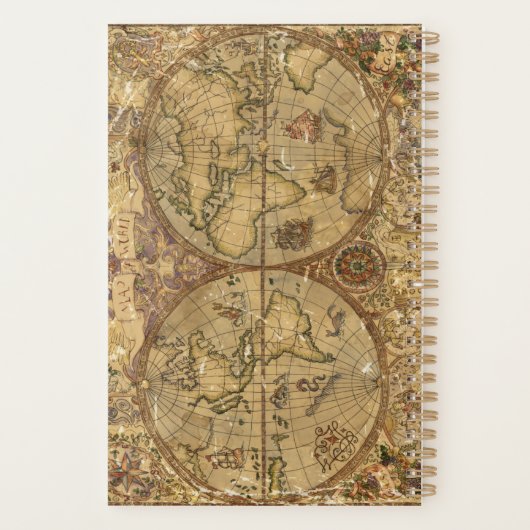 Carte du monde vintage (Dos)