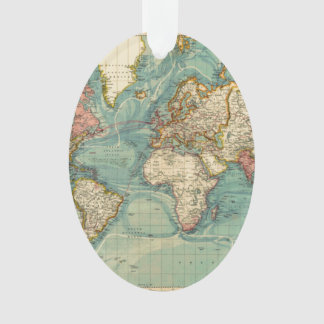 Carte du monde vintage