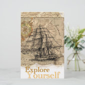 Carte du monde vintage (Debout devant)