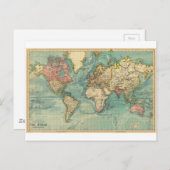 Carte du monde vintage (Devant / Derrière)