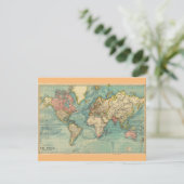 Carte du monde vintage (Debout devant)