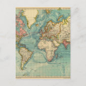 Carte du monde vintage (Devant)