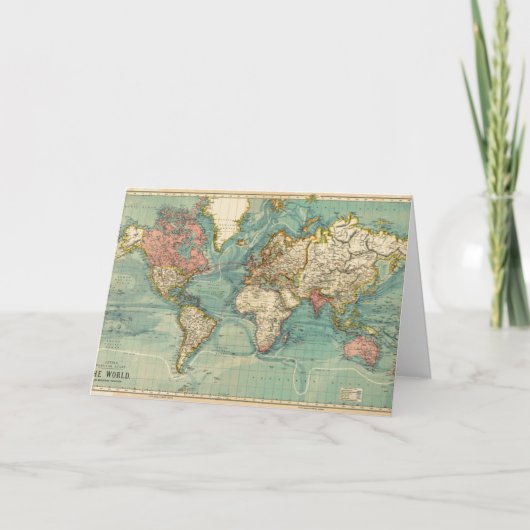 Carte du monde vintage (Devant)