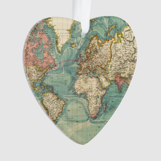 Carte du monde vintage (devant)