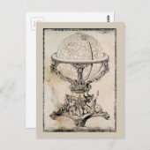 Carte du monde vintage (Devant / Derrière)