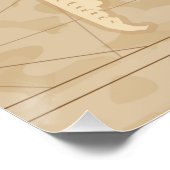 CARTE DU MONDE vintage AFFICHE D'ILLUSTRATION TRAD (Coin)