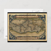 Carte du monde vintage Atlas Conception historique (Devant / Derrière)