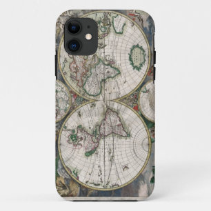 Carte du monde vintage iPhone 5 Coque