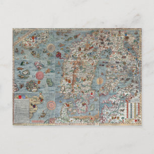 Carte du Monster de la Mer de la Carta vintage