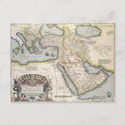 Carte du Moyen-Orient (Devant)