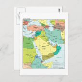 Carte du Moyen-Orient (Devant / Derrière)