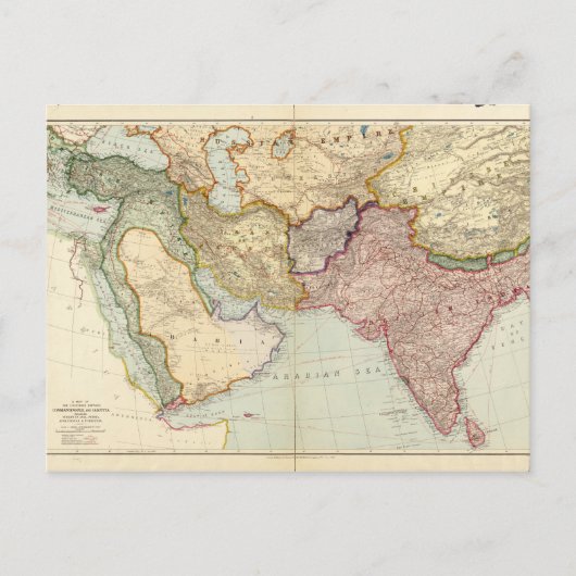 Carte du Moyen-Orient et de l'Asie du Sud-Est (191 (Devant)