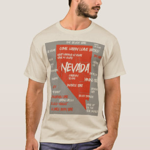 Carte du Nevada T-Shirt