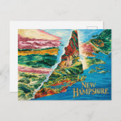 Carte du New Hampshire (Devant / Derrière)