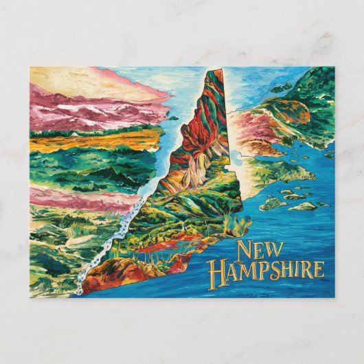 Carte du New Hampshire (Devant)