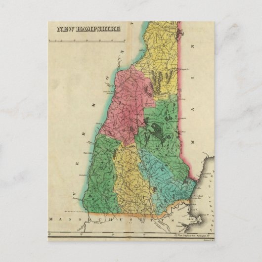 Carte Du New Hampshire (Devant)