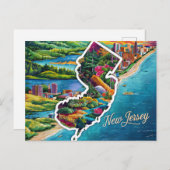 Carte du New Jersey (Devant / Derrière)