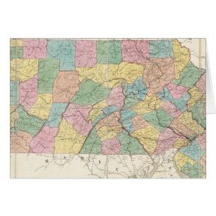 Carte du New Jersey et de la Pennsylvanie