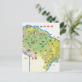 Carte du nord de l'Amérique du Sud (Debout devant)