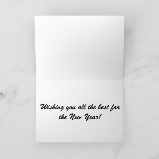 Carte du Nouvel An (Intérieur)