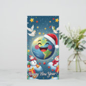 Carte du Nouvel An (Debout devant)