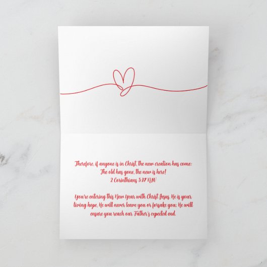 Carte du Nouvel An (Intérieur)