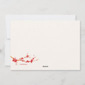 Carte du Nouvel An chinois Sakura Branch (Dos)