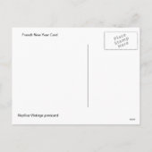 Carte du nouvel an français (Dos)