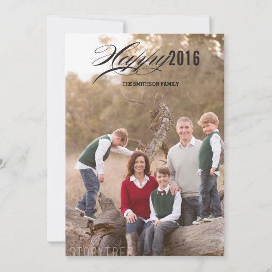 carte du nouvel an heureux (Devant)