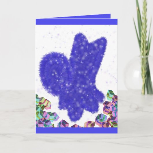 Carte du Nouvel An pour chien de neige cool (Devant)