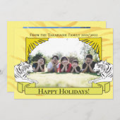 Carte du Nouvel An tigre (Devant / Derrière)