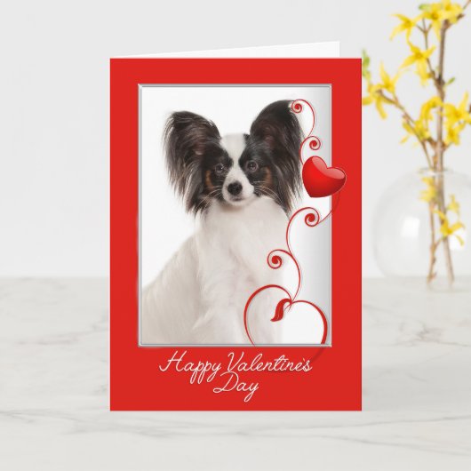 Carte du Papillon Valentin (Fleur jaune)