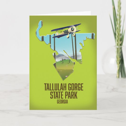 carte du parc d'État de Tallulah Gorge (Devant)