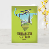 carte du parc d'État de Tallulah Gorge (Fleur jaune)