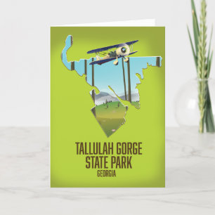 carte du parc d'État de Tallulah Gorge