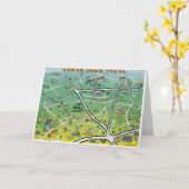 Carte du parc du cèdre Carte de voeux (Fleur jaune)