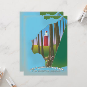 Carte du parc Fort Washington Maryland
