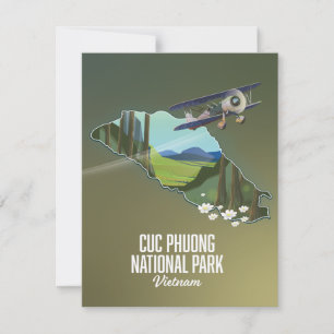 Carte du parc national de Cuc Phuong au Vietnam