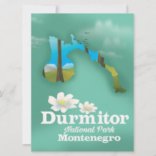 carte du parc national de Durmitor, Monténégro