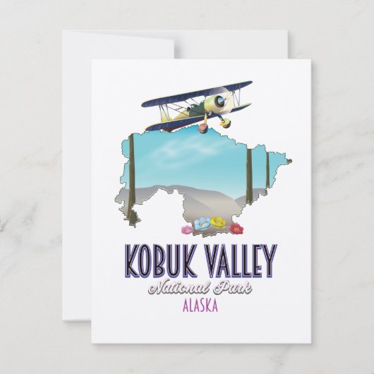 Carte du parc national de Kobuk Valley Alaska (Devant)